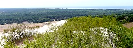 Blick von der Sanddne, hchste Sanddnen Europas