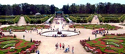 barocke Gartenanlage beim Schlo Rundale