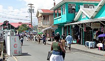 Straenzeile in St. Johns